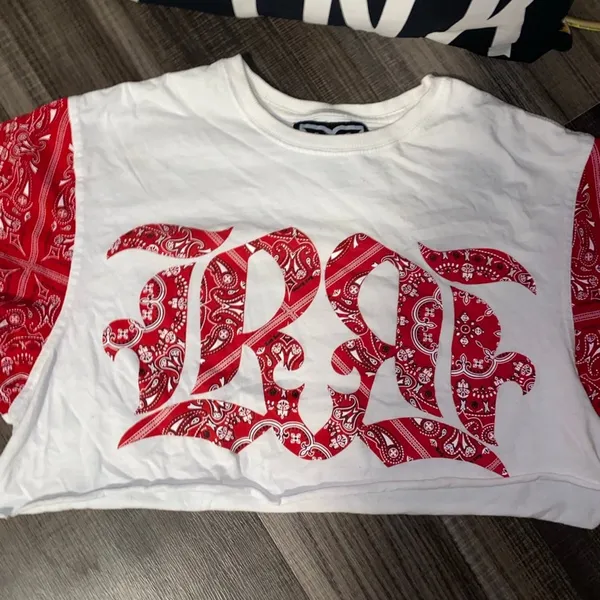 Bandanna rock revival crop tshirt - Image 3