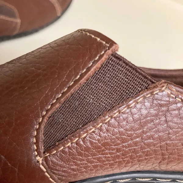 Clarks Ashland Lane Q Redwood Brown Leather Slip-On Comfort Loafers Size 9.5M - Image 7