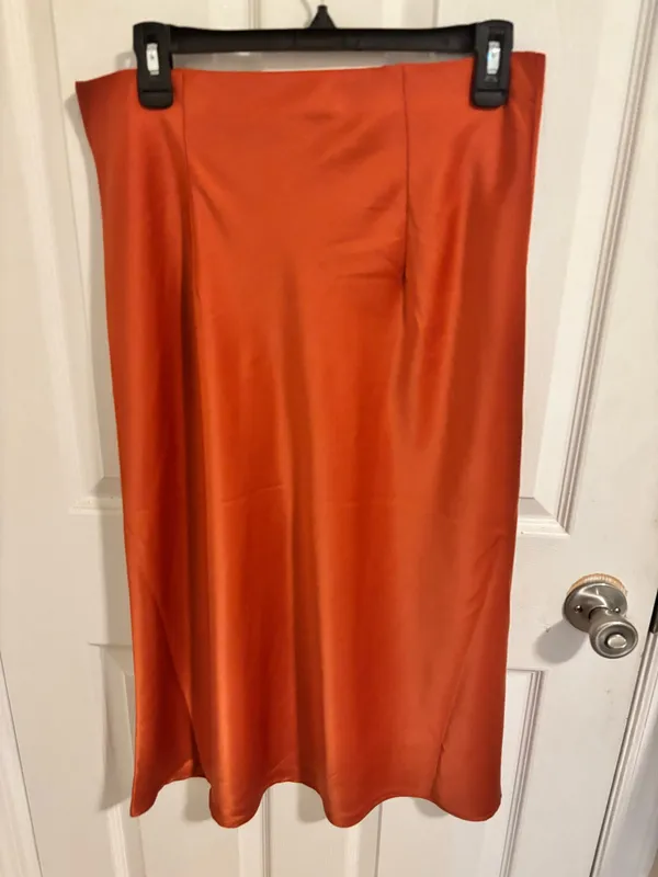 Rachel Zoe Midi Skirt Satin - Image 3