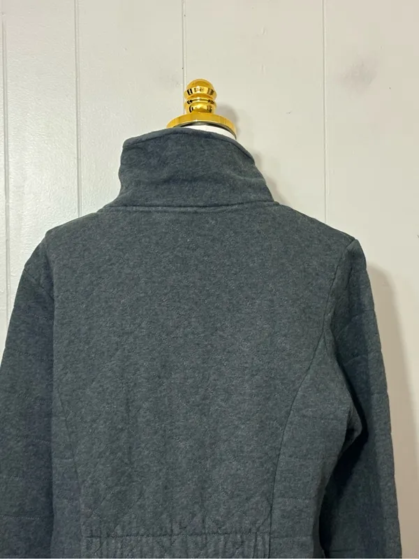 The North Face Caroluna Quilted Fleece Lined Coat Dark Gray XL - Image 7