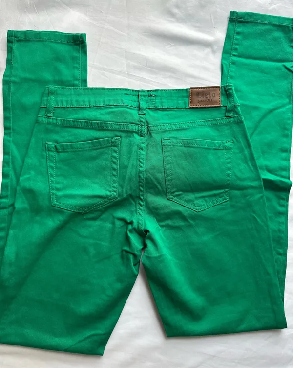 Y2k Cielo Pants Jeans USA green low rise Size 3/26 - Image 11