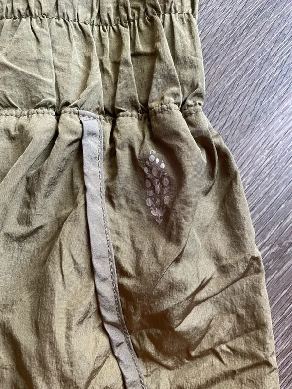 Free People High-Waist Smocked Athletic Shorts The Way Home Medium - Image 4