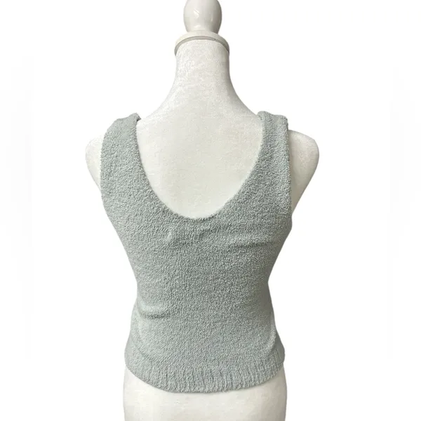 UGG Sage Knit Cropped Fuzzy Cozy Tank - Image 4
