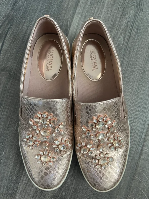 Michael Kors Loafers Rose Gold - Image 4