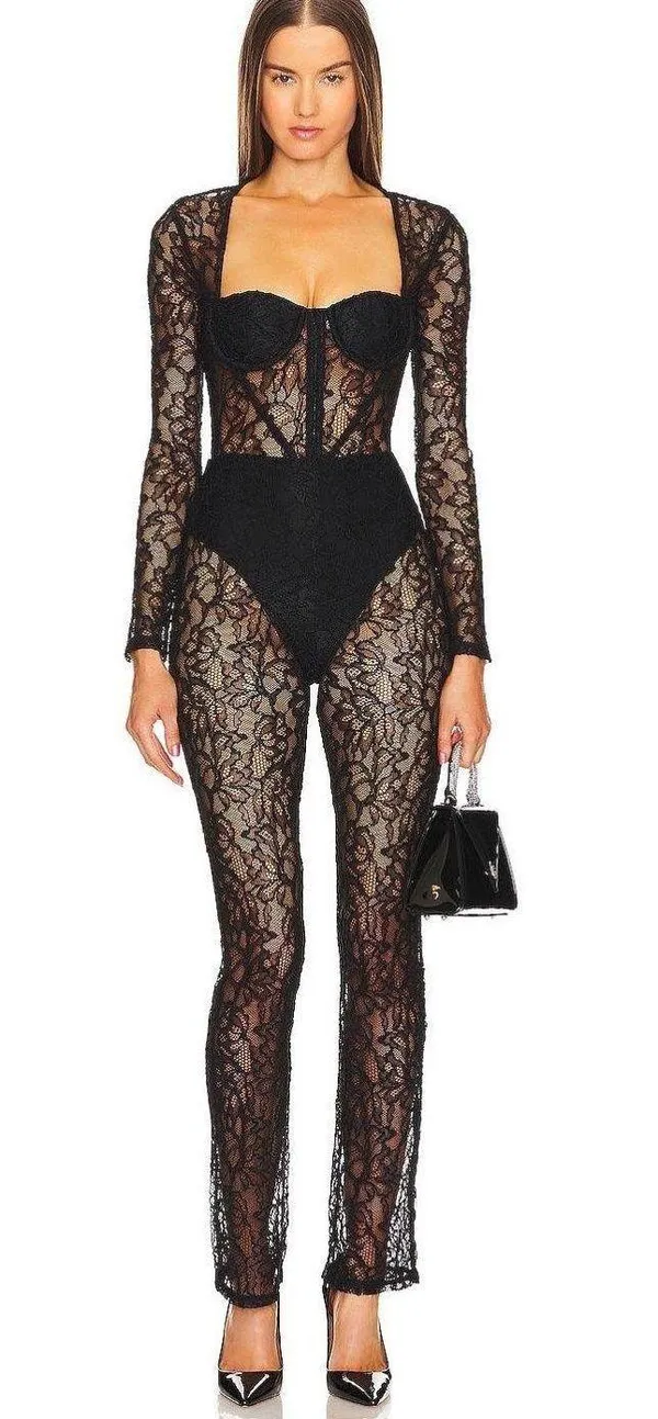Revolve Black Jumpsuit - Image 4