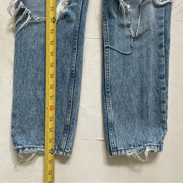 Abercrombie and Fitch Mom Jeans Ripped Distressed Jeans Size 25 - Image 7