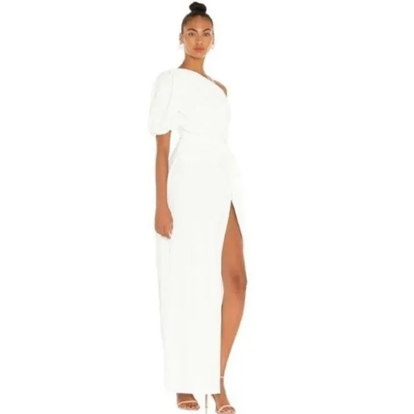 Amanda Uprichard Bexley Maxi Dress One Shoulder Long Evening‎ Gown Sz M - Image 13