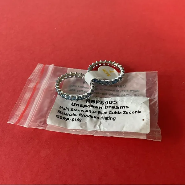 Bomb Party RBP5905 “Unspoken Dreams” Cubic Zirconia on Rhodium Size 7 Ring NWT - Image 6