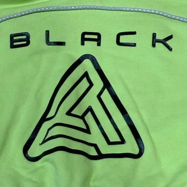 Black Pyramid Neon Cropped Hoodie Women’s Small - Image 6