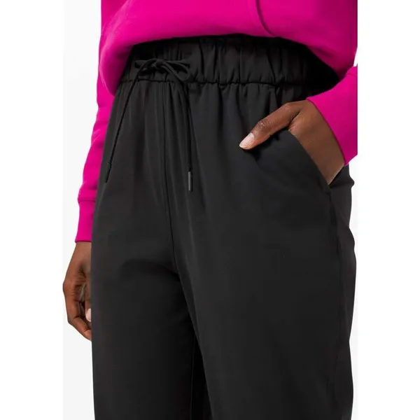 Lululemon Keep Moving Ankle Jogger Pant size 4 Black High Rise Drawstring - Image 3
