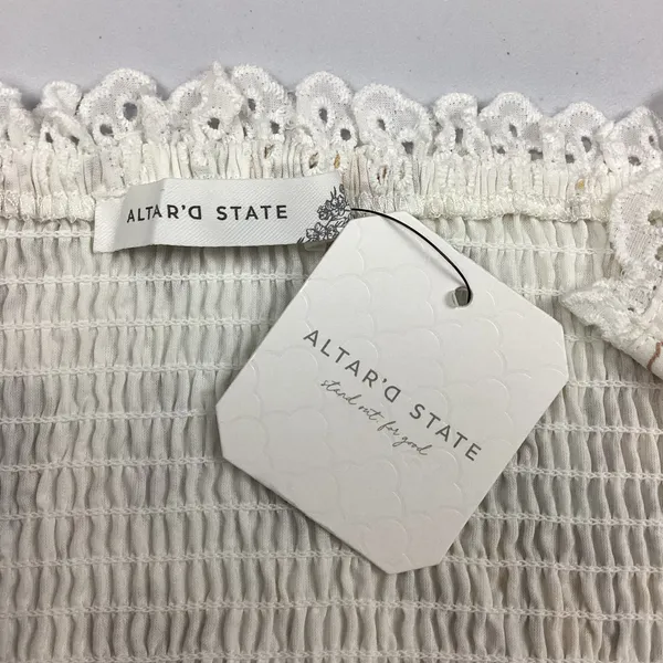 Altar’d State Boho Festival CottageCore Cotton Midi Dress NEW! Medium Retail $88 - Image 5