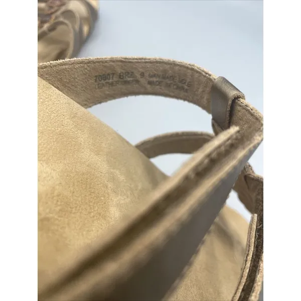 Minnetonka Sandals Brown Leather Strap Slip On Slide Womens‎ Size 9 - Image 7