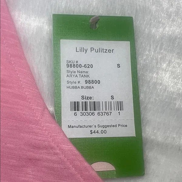Lilly Pulitzer Pink Halter Tank Top size Small - Image 2