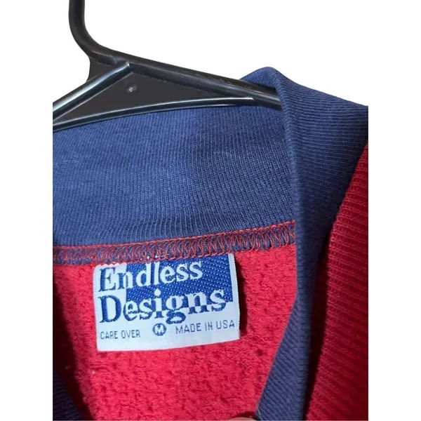 Vintage Endless Designs‎ GrandmaCore Pullover Sweatshirt Size M - Image 4