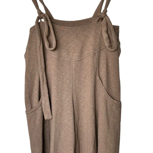 Free People beach romper sleeveless wide leg brown jumpsuit Small - Image 10