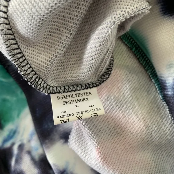 Efan‎ Hoodie Large Tie Dye Oversized Streetwear Festival Y2K Athleisure - Image 4
