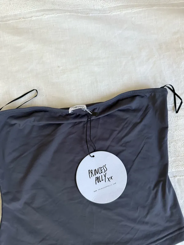 Princess Polly Slate color tube top NWT - Image 2