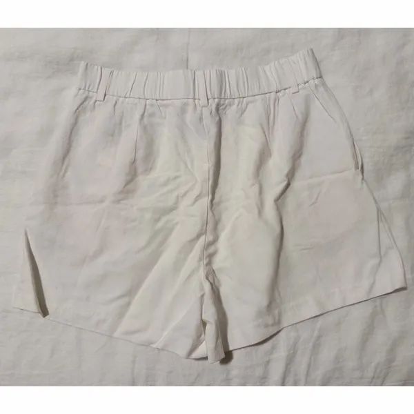 Stradivarius White High Waist Women's Shorts - Image 7
