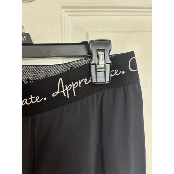 BuffBunny Cultivate Motivate Appreciate Black Leggings S Stretch Gym - Image 5