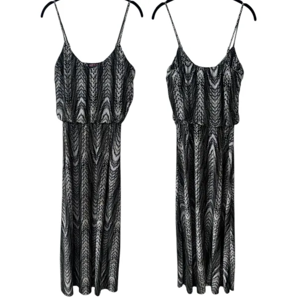 Y2K Seductions by Sirens Geometric‎ Print Maxi Dress Coastal Travel Resort XS - Image 2