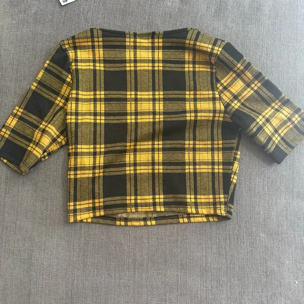 Adara Plaid Clueless inspired set Yellow Size M - Image 6