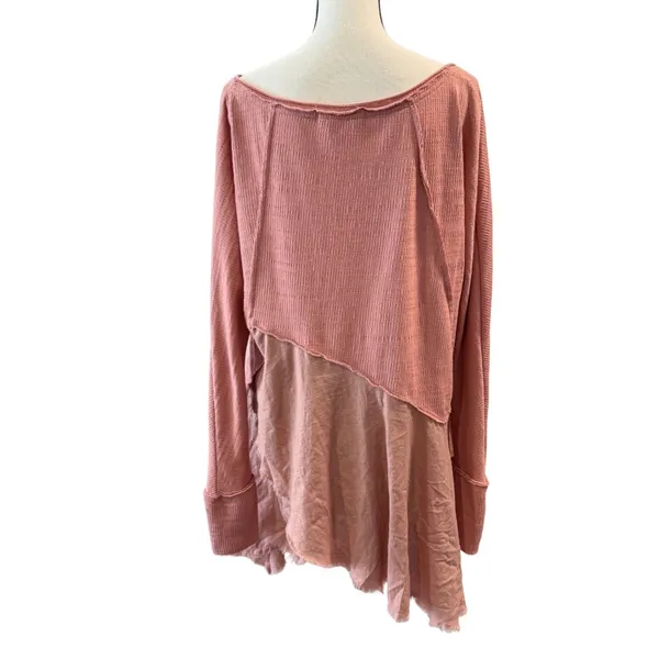 We the Free Women’s Pink Long Sleeve Long Top Size M - Image 2