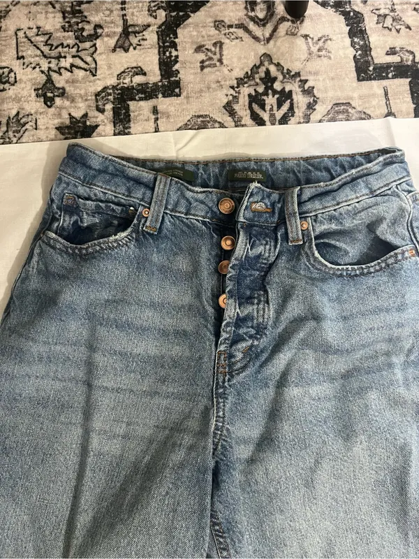 wild fable Women's Light Blue Straight Jeans - Image 2