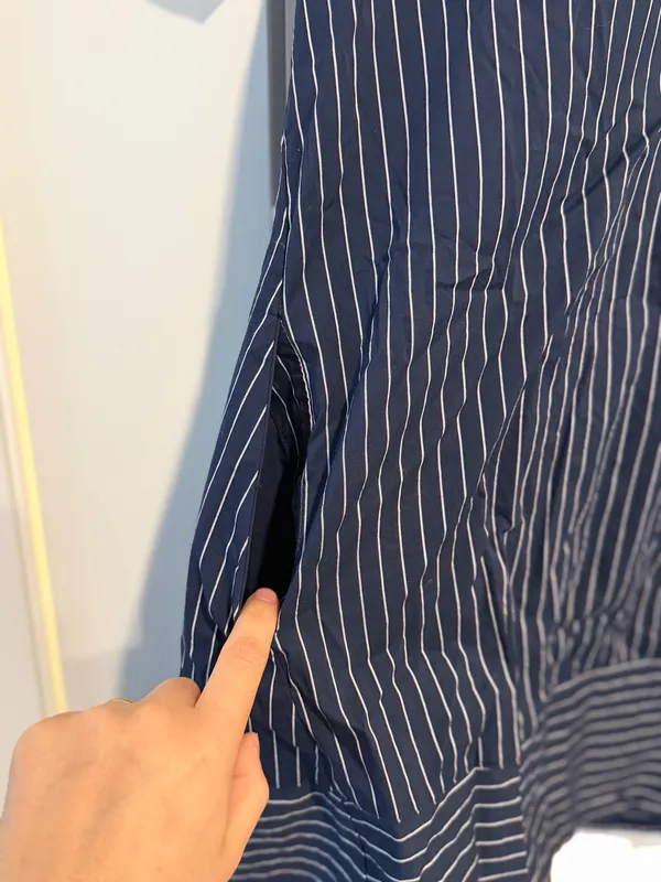Pinstripe Dress Blue - Image 3