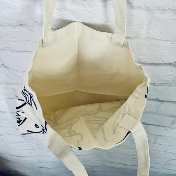 NEW Canvas Face Tote Bag - Image 11