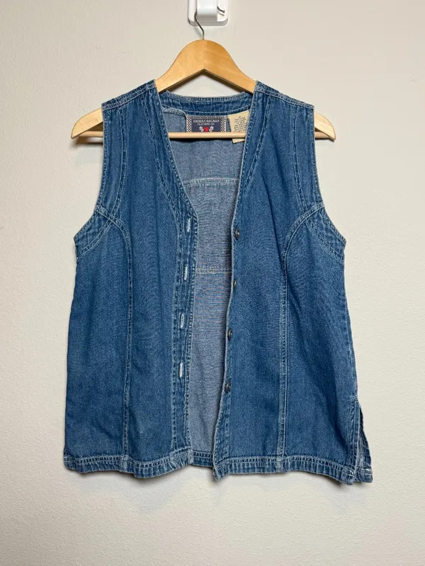 Vintage 90s Denim Jean Vest - Image 3
