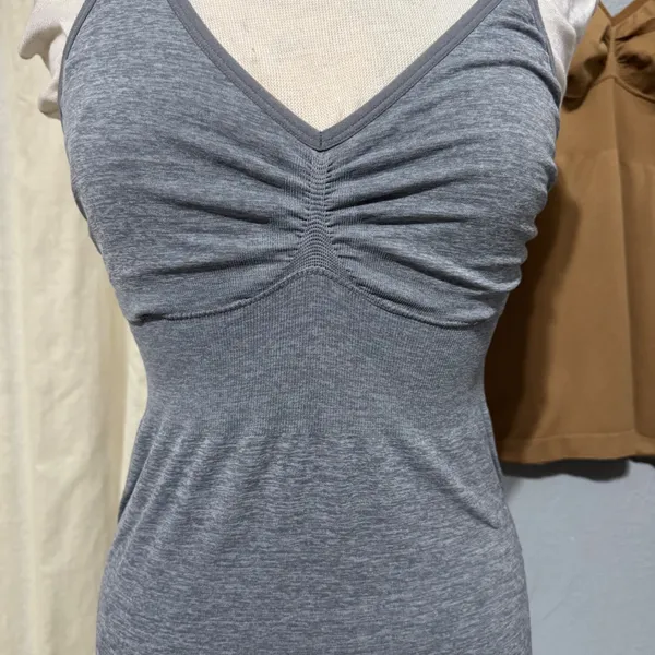 Sonoma Maternity Nursing Camisole Set‎ of 3 Size Medium Gray Tan Brown Unpadded - Image 4