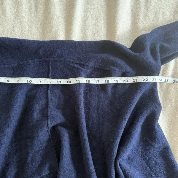 Lilly Pulitzer Cardigan Sz Small Navy Blue Shawl Collar Long Open‎ Front Casual - Image 11
