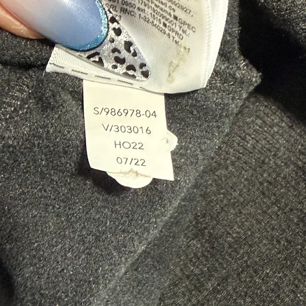Athleta Purana Wrap Sweatshirt M Grey Tencel Modal‎ Crossover V-Neck Pullover - Image 9