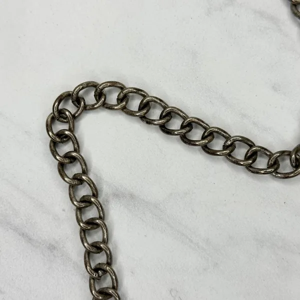 Chico's Beaded Medallion Silver Chain Belt OS ✨ - Image 12
