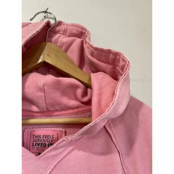 American Eagle Oversized Pink Distressed Sweater‎ Cotton Blend Casual Size Small - Image 7