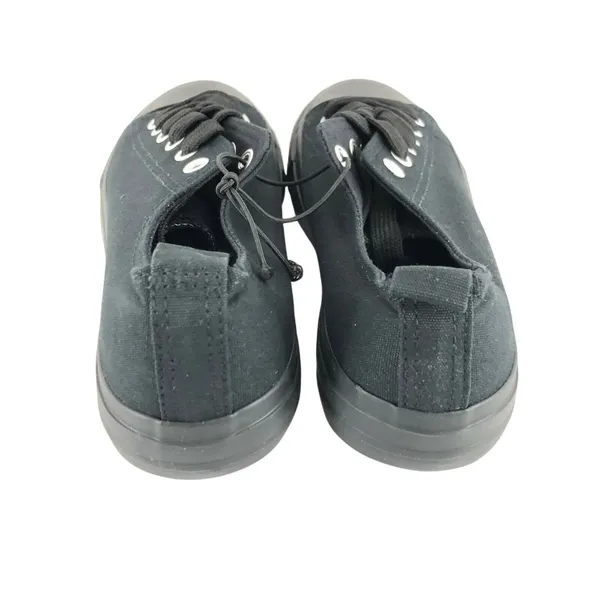 Twisted Womens Low Top Sneakers Canvas Lace Up Black on Black Size 6 - Image 3