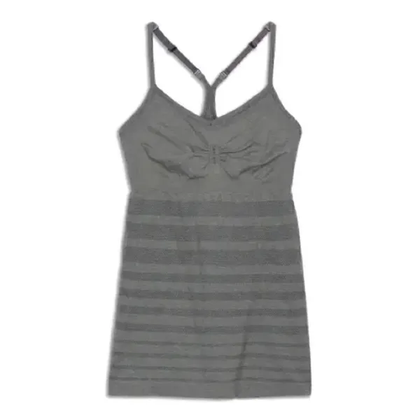 Lululemon Ebb & Flow Tank Heathered Dark Classic Sport Grey Size 6 Athletic Top - Image 10