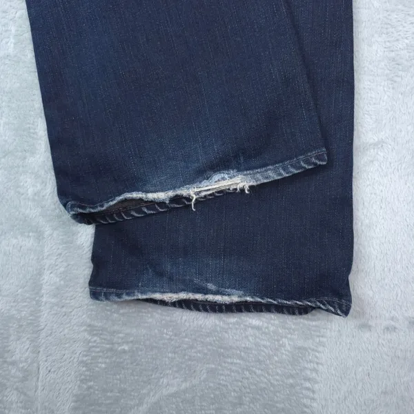 Paige Laurel Canyon Jeans Women 27 Low Rise Bootcut Dark Wash Whiskering Y2K - Image 8