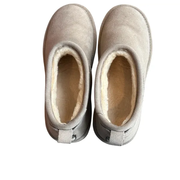 Bearpaw Size 9 Retro Super Shorty Platform Bootie Mushroom Beige Fur Lined Suede - Image 5