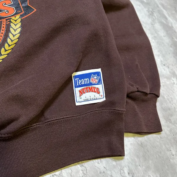 Vintage 90s Nutmeg Cleveland Browns Member Club Crewneck Sweatshirt - Image 3