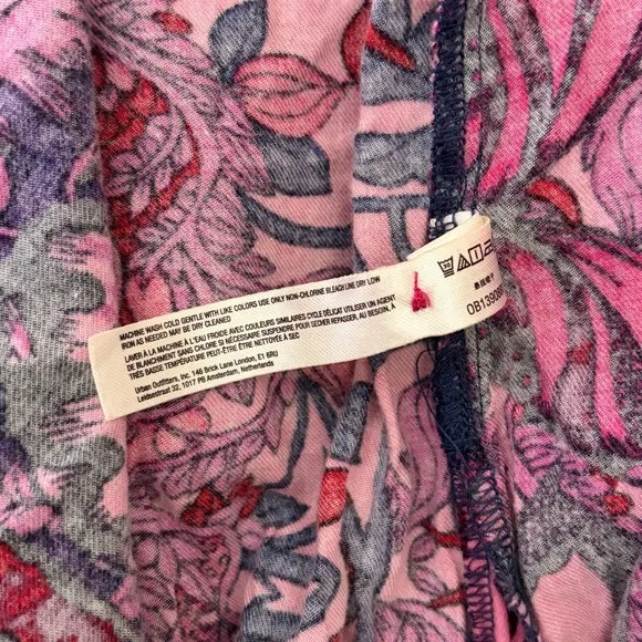 Alexandra Farmer ANTHROPOLOGIE Whimsy Flannel Sleep Dress Floral Butterfly M - Image 13
