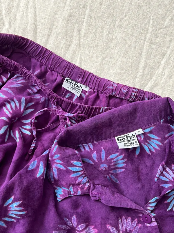 Purple Floral Pajama Set - Image 8
