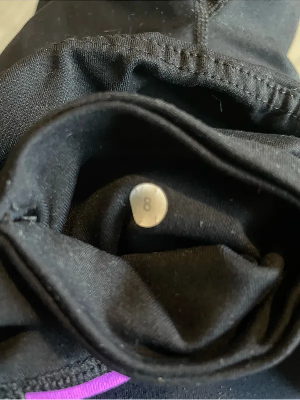 lululemon athletica Black Athletic Shorts with Colorblock Waistband - Image 3