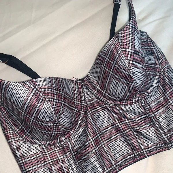 Victoria’s Secret Plaid Corset Top 34B - Image 4