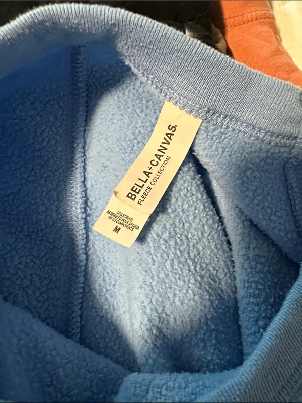 Bella Canvas Light Blue Crewneck Sweatshirt with PickWick Lake - Image 2