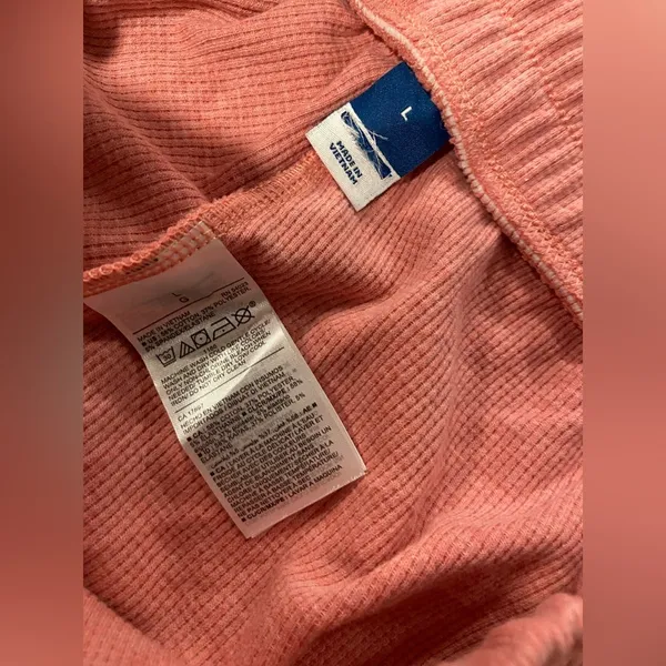 NWOT Old Navy Size L Pink Waffle Knit Elastic Waist Joggers Soft Lounge Pants - Image 9