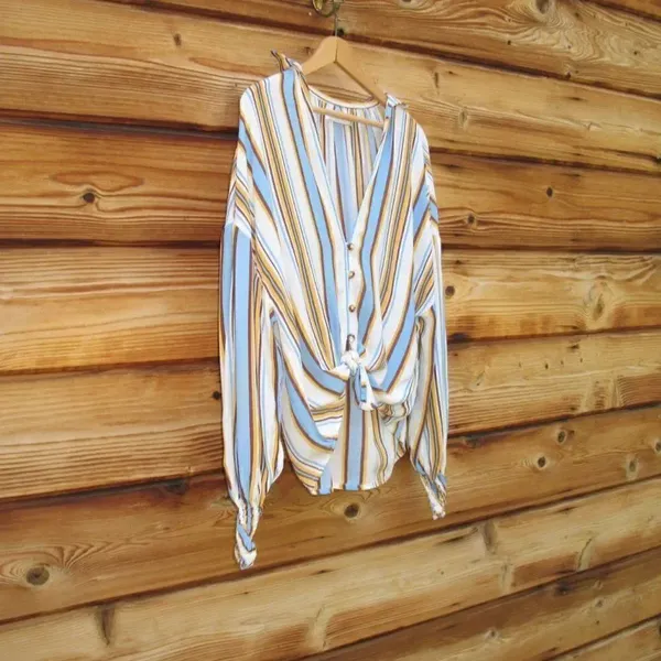 REVOLVE Faithfull the Brand Tie Front Knot Shirt Top - Image 4