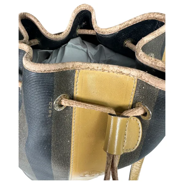 Fendi Vintage Pequin Mon Tresor Bucket Bag Drawstring – FLAWS PROJECT - Image 11