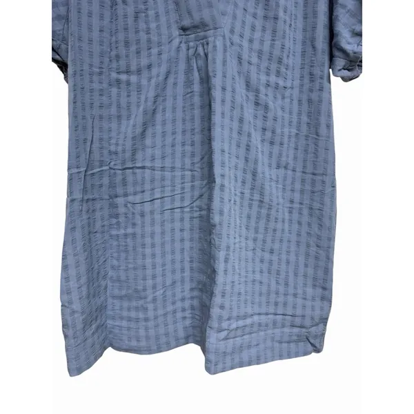 Anthropologie V-Neck Tiered Sleeve Tunic Dress Wedgewood Women's‎ Size Medium - Image 5