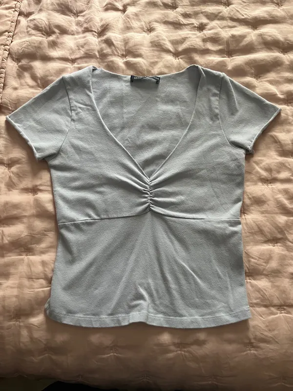 Brandy Melville Gina Light Blue Top - Image 2